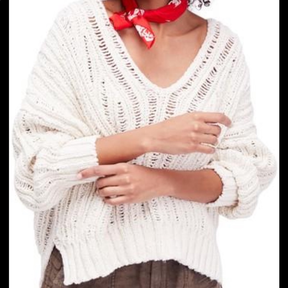 Free People Infinite V-neck Sweater